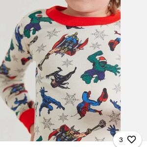Hanna Andersson Marvel Avengers Kids 2pc Holiday Long John Pajamas NWT size 150